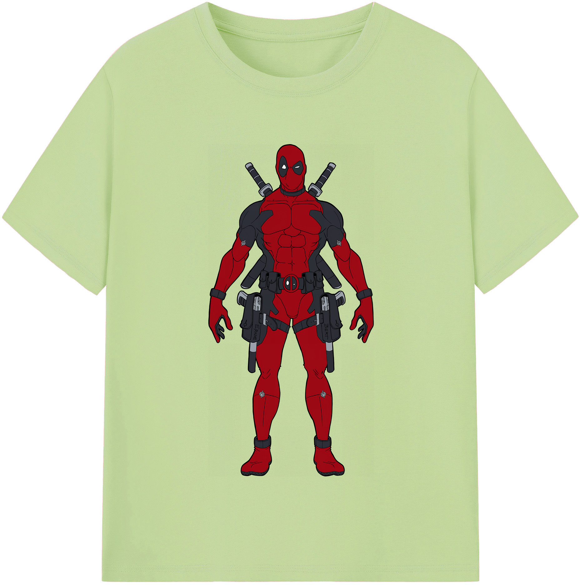 （画像用） Deadpool デッドプール 綿100％半袖Tシャツ（フロントプリント）